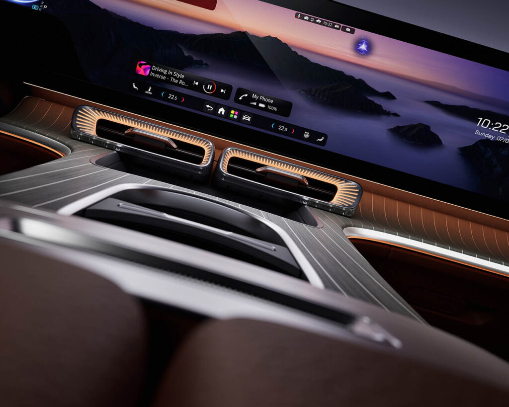 Mercedes GLC MBUX Hyperscreen consola central